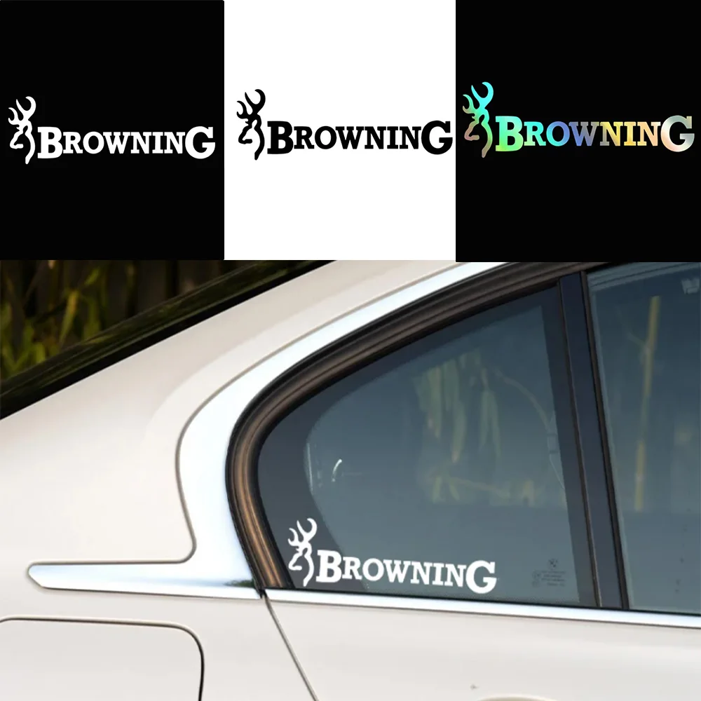 Car Sticker Text Cover Scratches Browning Hunt Deer Buck Chasse PVC Waterproof Decal KK Vinyl Decals