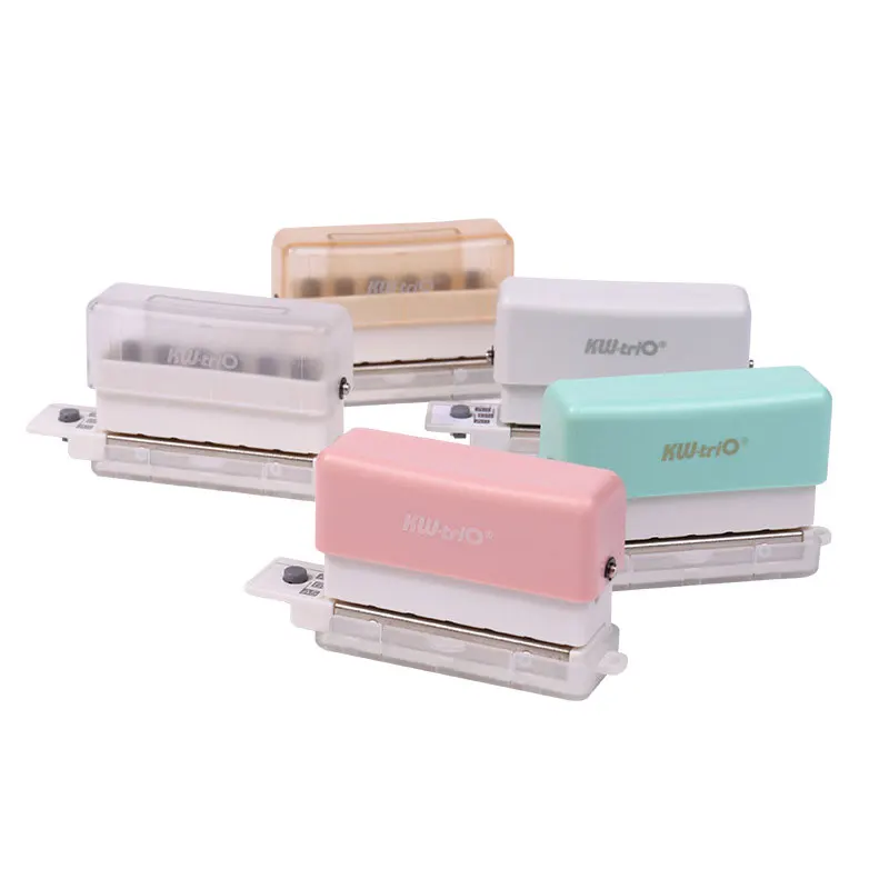 Small 6-Hole Puncher Loose-Leaf Manually Bookmark Notepad Index Classification File Data Embossing Tool