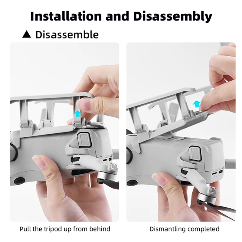 Y19A For DJI MINI 4 PRO Booster Stand Multi-Functional Sled Landing Gear Landing Protection Frame Heightening Replacement Spare