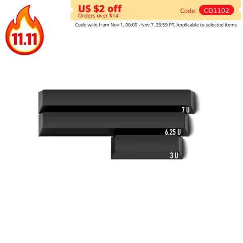 3U Spacebar PBT Keycap Cherry Profile for Mechanical Keyboard Custom Layout 6.25U 7U Spacebar