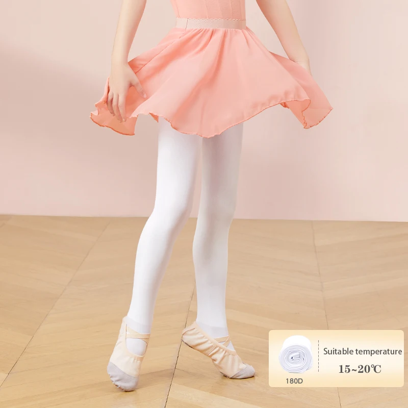 Medias de Ballet para niñas y niños, pantimedias gruesas para baile, medias blancas para gimnasia, Leggings de baile para otoño e invierno, 180D