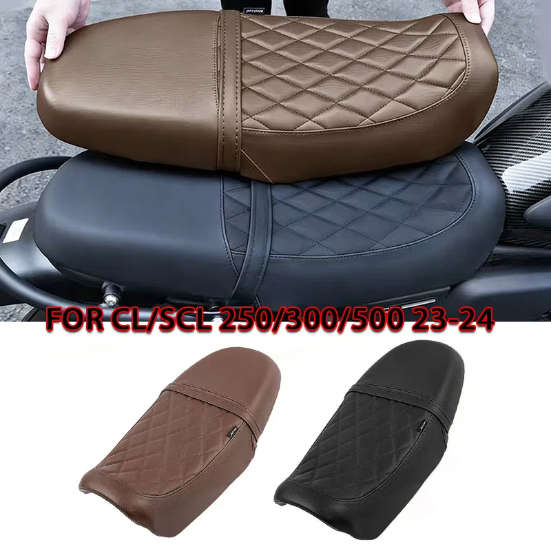 

Motorcycle For Honda CL SCL CL250 CL300 CL500 2023 2024 One Piece Retro Seat Pad Cushion Front Driver Rear Passenger Seat Cover