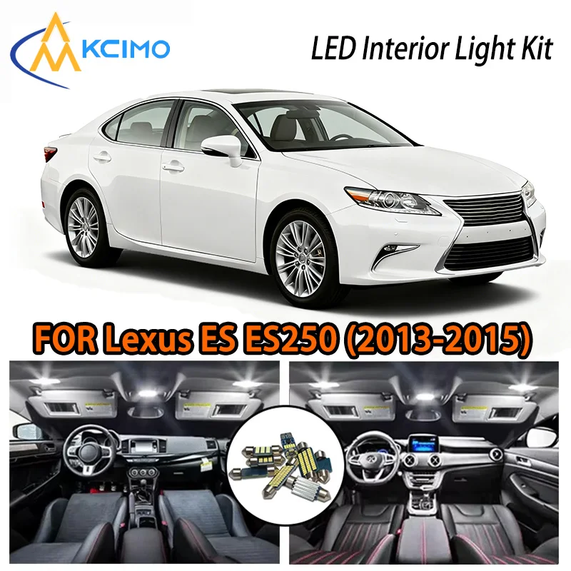 

KCIMO For Lexus ES ES250 ES300h ES350 (2013-2015) Premium LED Interior Kit - 2 Colors , Quick Installation, Long-Lasting