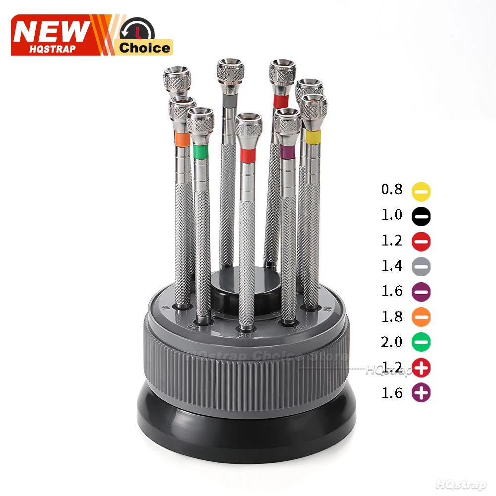 9pcs Stainless Steel Precision Screwdriver Set Watch Repair Tool Kit for Watchmaker Watch Glasses Flat Blade Assort Slotted Tool
