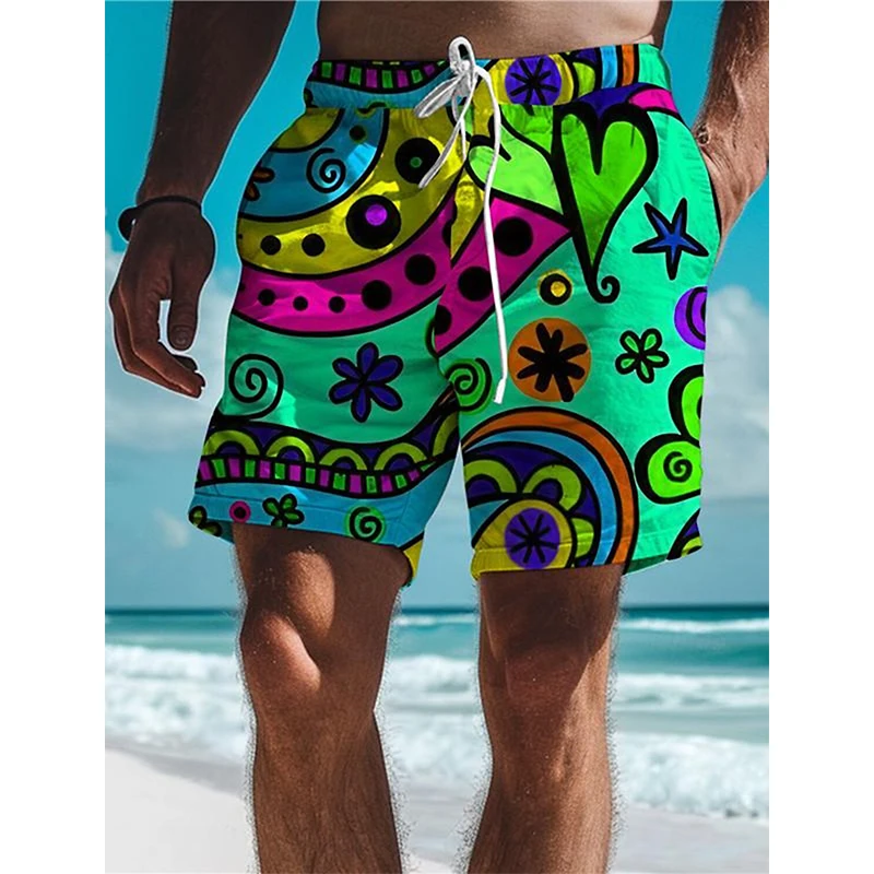 

Шорты для доски в гавайском стиле с 3D принтом граффити, мужские большие пляжные спортивные штаны для серфинга, купальники, плавки, детская одежда