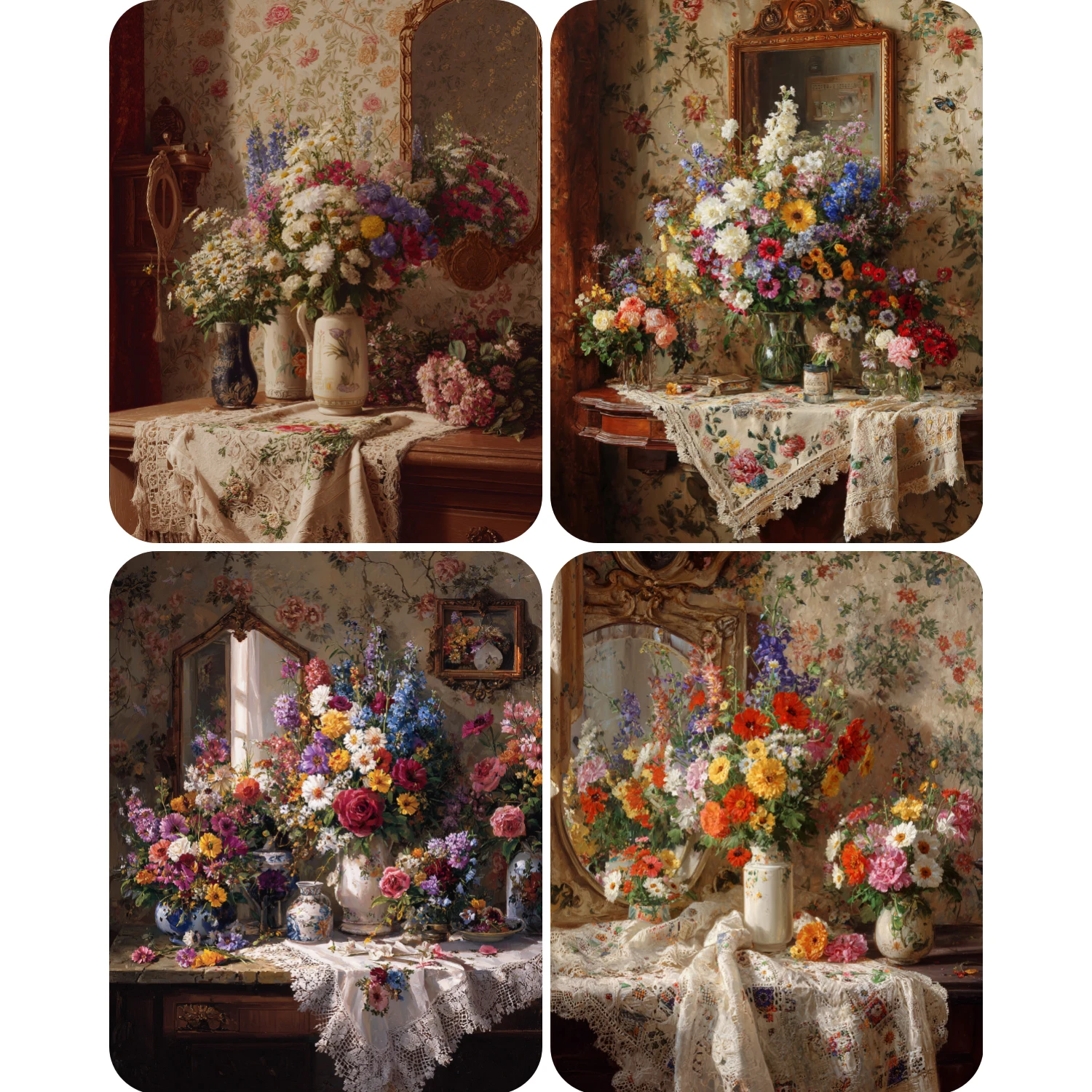 

Ручная роспись, настольная цветочная композиция, художественная роспись по номерам, набор «сделай сам», акриловая работа, холст, художественный подарок для дома