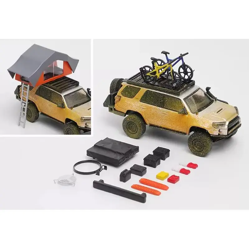 다이캐스트 1/64 스케일 스피드마스터 오프로드 개조 에디션 시뮬레이션 합금 자동차 모델 액세서리 포함 수집품 전시용