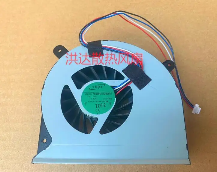 

ADDA AB08812HX26DF00 DC 12V 0.60A 4-Wire Server Cooling Fan