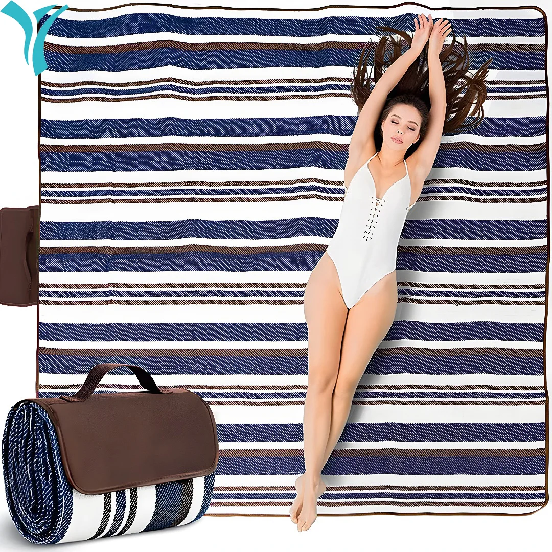 

Waterproof Sandproof Foldable Outdoor, Extra Large Picnic Blankets,Fashion Handy Tote,Beach Mat for Spring Summer Campingnkets