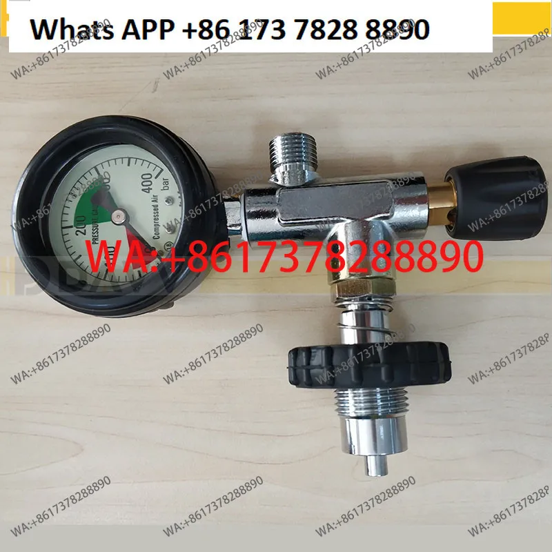 DAVV hot-selling German Baohua high-pressure inflation valve 300bar can be filled with 12L breathing bottle  gauge connector view 6