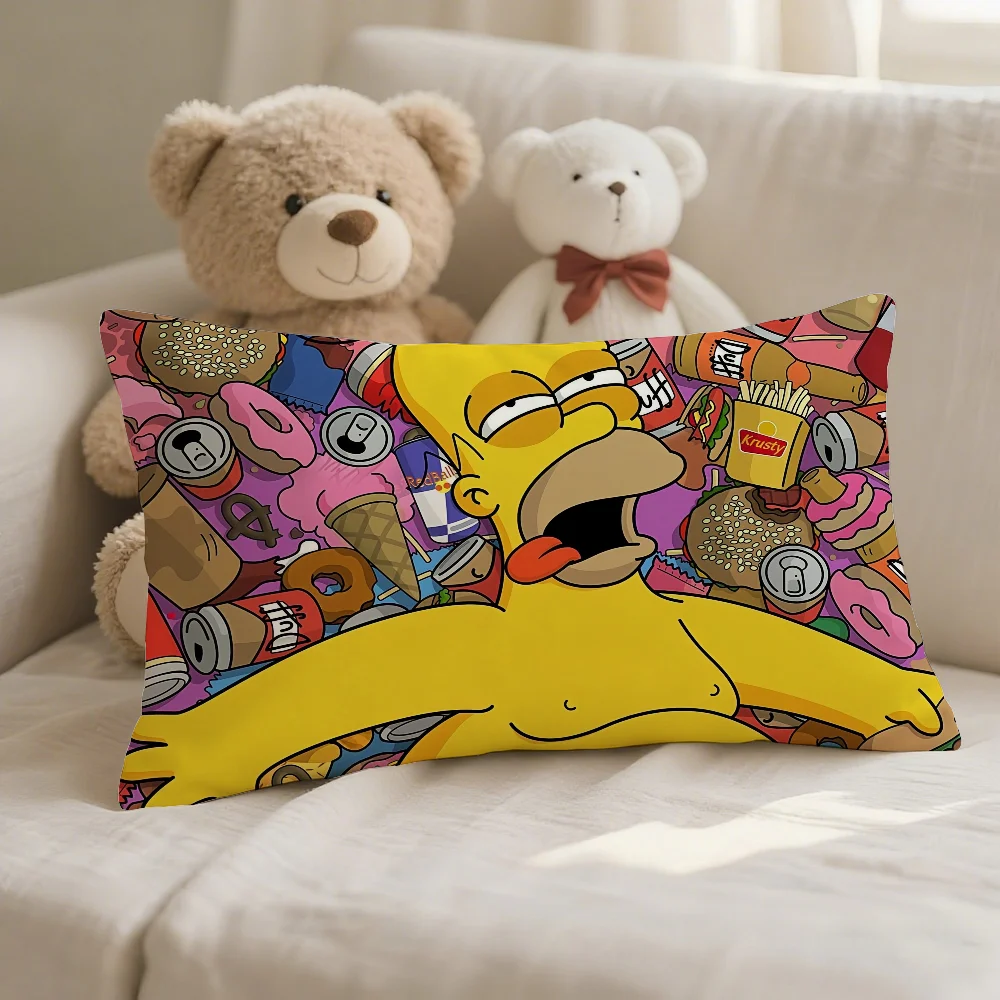 Pillow Cover 20X20 - Karikatür-S-Simpsons-Karikatür Yastık Kılıfı Kanepe Araba Minderi