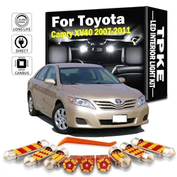 TPKE 14Pcs LED Bulb Interior Light Kit For Toyota Camry XV40 2007 2008 2009 2010 2011 Dome Reading Trunk Lamp Car Accessories