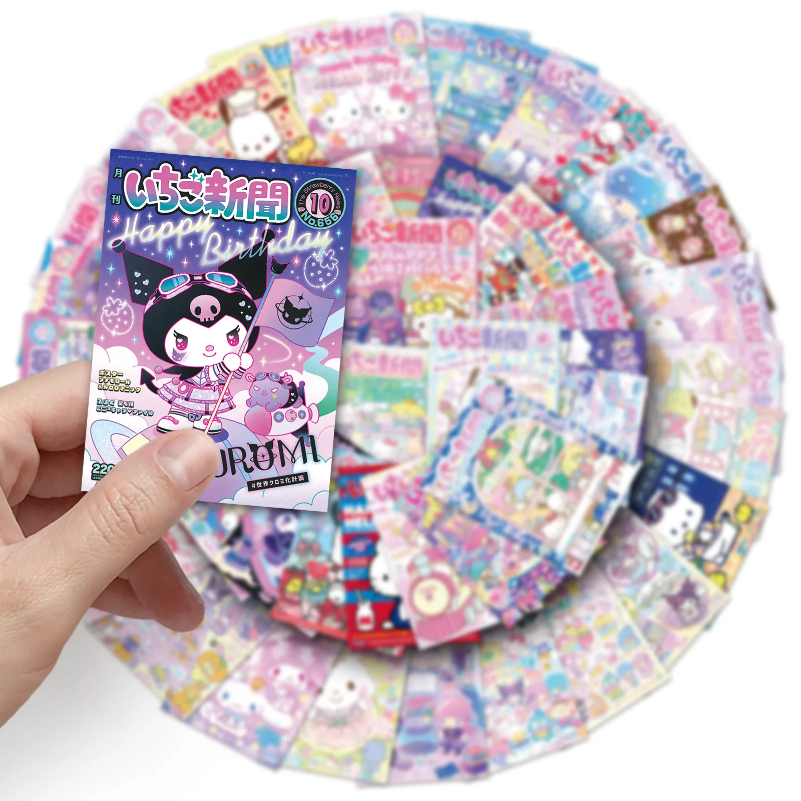 

10/51PCS Cute cartoon Sanrio poster sticker Cartoon kawaii Fun DIY Personalized Decorative Skateboard Motorcycle Helmet Laptop