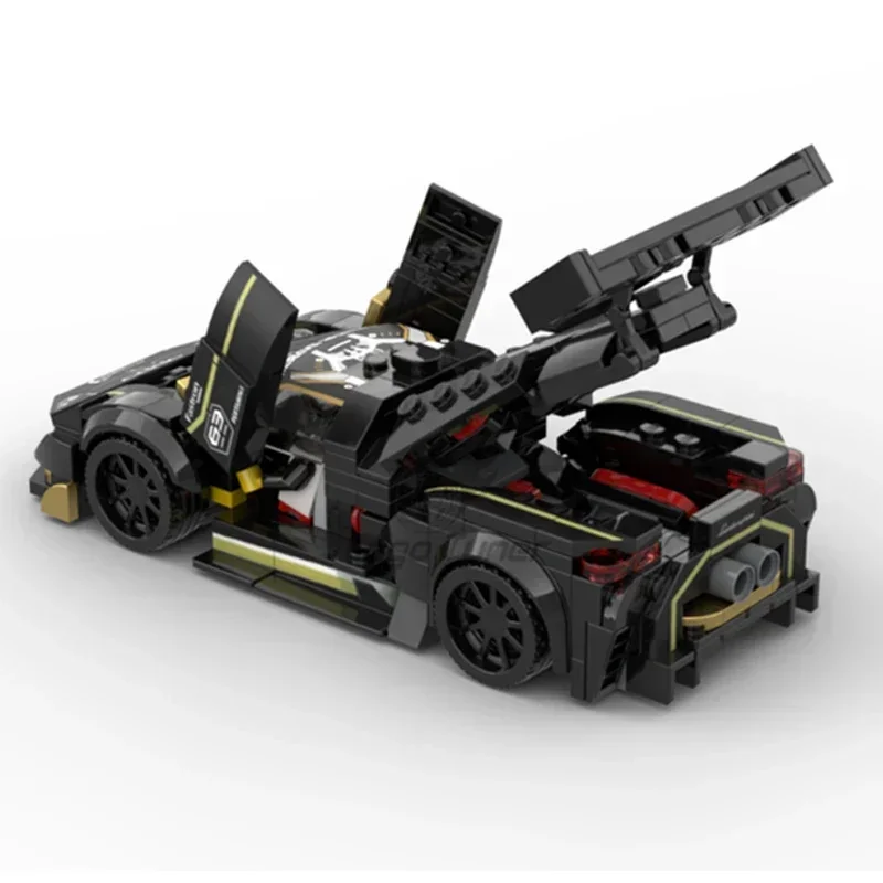 Stad Supercar Model Moc Bouwstenen Snelheidskampioen Trofee Technologie Modulaire Blokken Geschenken Kerst Speelgoed DIY Sets Montage