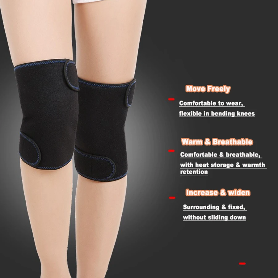 

1 Pair Self Heating Knee Pads Megnetic Heating Thermal Guard Self Heating Knee Pad for Tourmaline Knee Support
