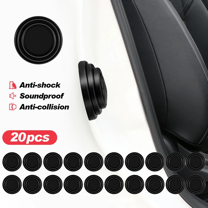 10/20Pcs Car Door Anti Collision shock Pad for Trunk Car door pads Soundproof Buffer Gasket Auto Accessories Silicone shock Pad