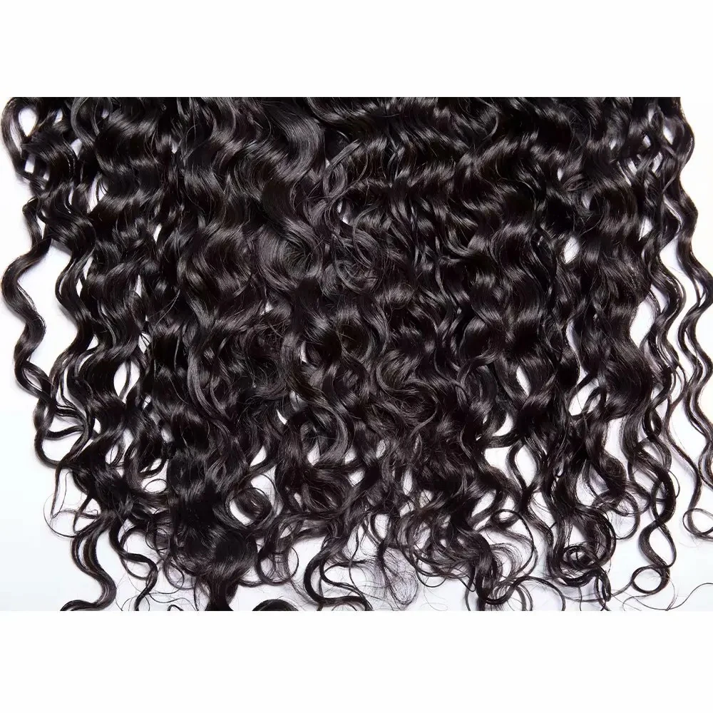Deep Wave 13x4 Lace Frontal Human Hair Pre-Plucked with Baby Hair Brazilain Water Wave Lace Frontal Wet and Wavy For Black Women
