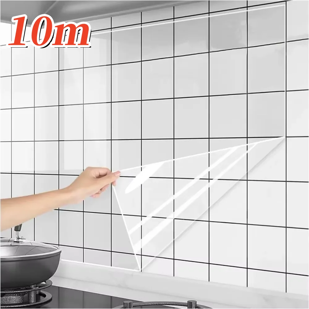 Kitchen Wall Protector Film Oil Proof Waterproof Stickers Stove Cabinet Heat-resisting Wallpaper Anti-cat Scratch Sofa Stickers