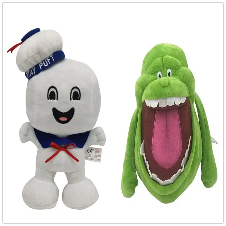 

20-23cm Cute Vintage Ghost 3 Stay Puft Marshmallow Man and Slimer Stuffed Plush Bank Bsters Sailor Stuffed Plush Toys Doll Gifts