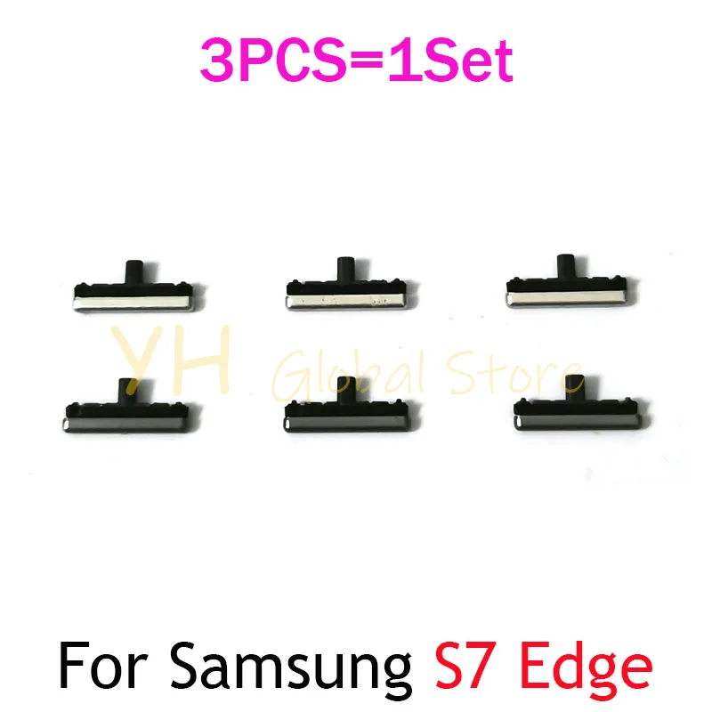 1Set For Samsung Galaxy S7 G930 G930F / S7 Edge G935 G935F Power Button ON OFF Volume Up Down Side Button Key Repair Parts