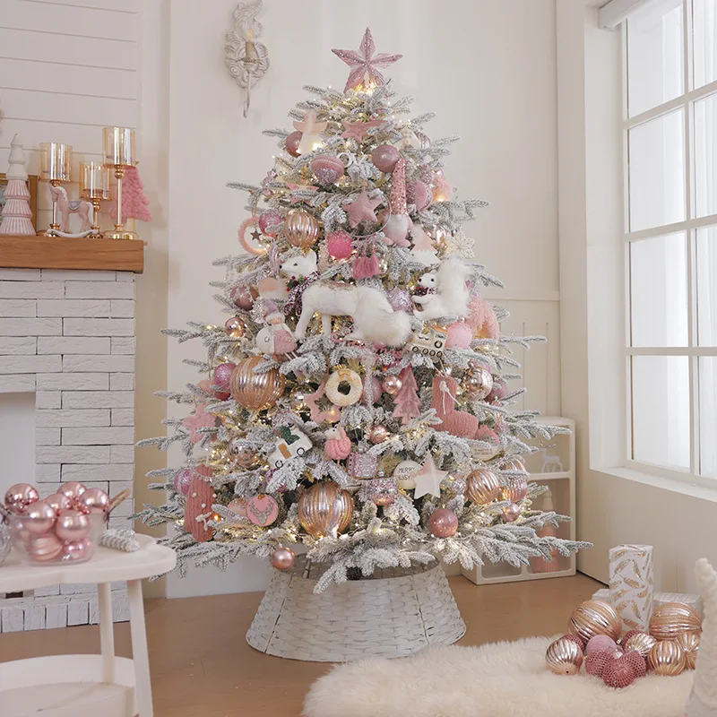 

High Quality Mini Artificial Luxury Christmas Tree New Cross-Border Home Snow Scene Decoration Encrypted Package