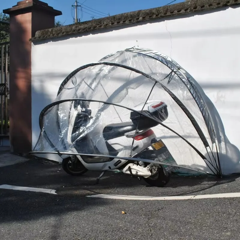 2026   Portable Outdoor Square Single-Layer Multifunctional Polyester Rainproof Tent Dust-Proof Canopy Bicycle Motorcycle Uti