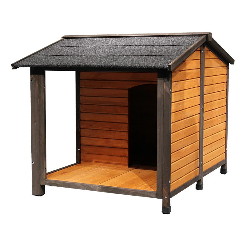 

Outdoor outdoor solid wood dog house rainproof large and medium-sized small courtyard villa sun protection universal waterproof