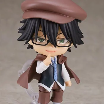 New Cartoon Bungos Strays Dog Figure Doll Kawaii Q-version Edogawa Rampo Figure Toy Edogawa Rampo Smiley Face Figure Desk Decor