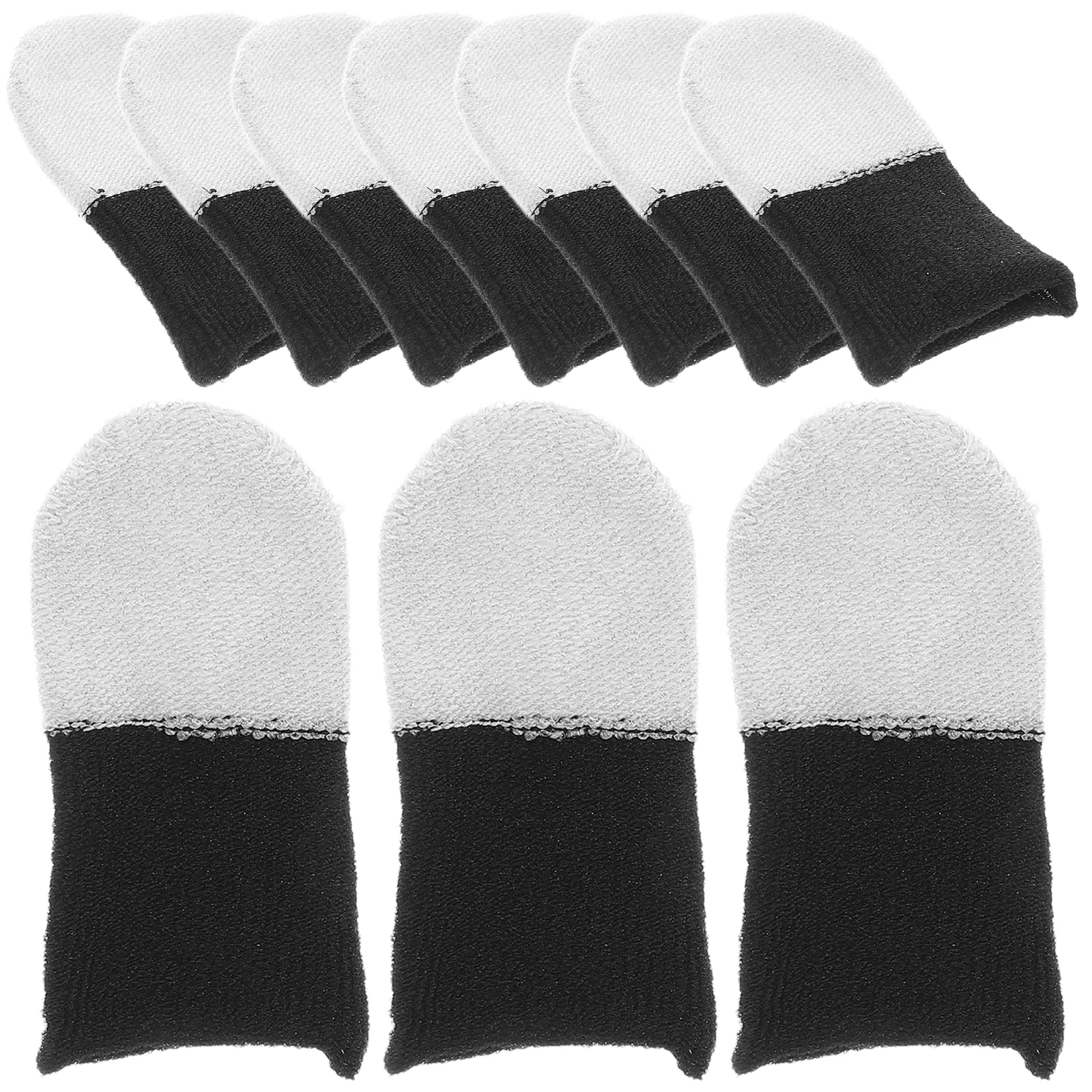 

20Pcs Dual Color Gaming Finger Sleeves Breathable Anti Sweat Mobile Gaming Gloves Touchscreen Finger Protectors