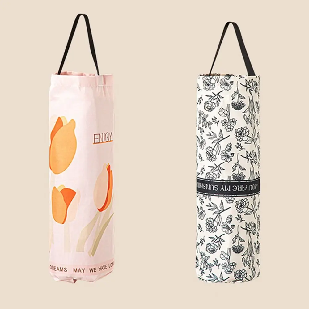 Multipurpose Garbage Bag Storage Dispenser High-capacity Home Decoration Sundries Storage Bag Polyester Kitchen Bathroom