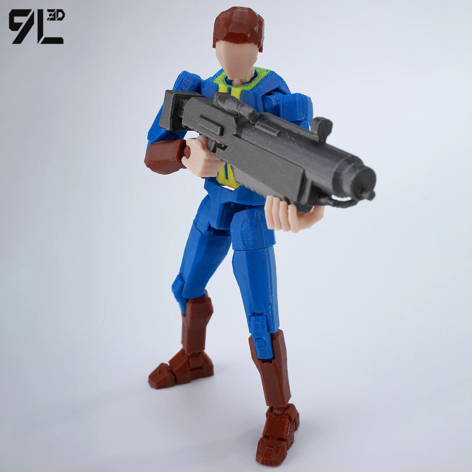 9L3D Wasteland Nate bleu costume figurines T13 articulé mobile Lucky13 Titan13 imprimé Dummy13 jouets d'anniversaire pour enfants cadeaux