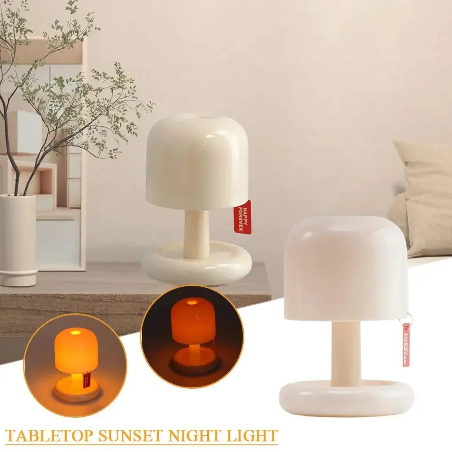 Mini Desktop Sunset Night Light, Criativo Presente de Aniversário, Quarto Bedside Study Decoração, Candeeiro De Mesa, Presentes Casais, Novo