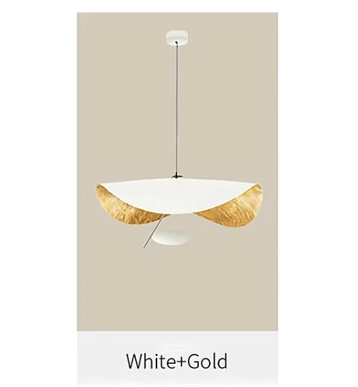 Industriële plafondlamp Designer Lotus Leaf Lamp IJzeren plafondlamp in zwart en goud voor woonkamer, slaapkamer, keuken, designverlichting