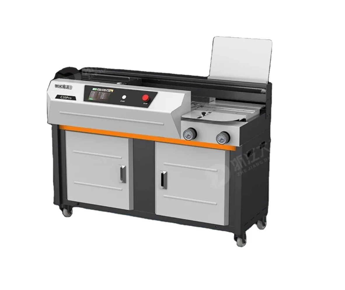 New Design FRONT A4 Intelligent Perfect EVA Book Hot Melt Glue Binding Machine Perfect Binder C20 with Side Glue and CE