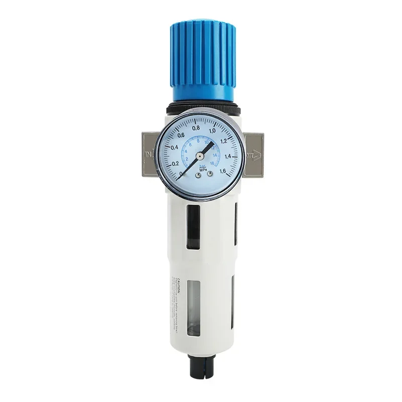 Air FRL Unit FESTO Type w/ Pressure Gauge, Filter Regulator Lubricator Combo, 02/03/04 Sizes (1/4
