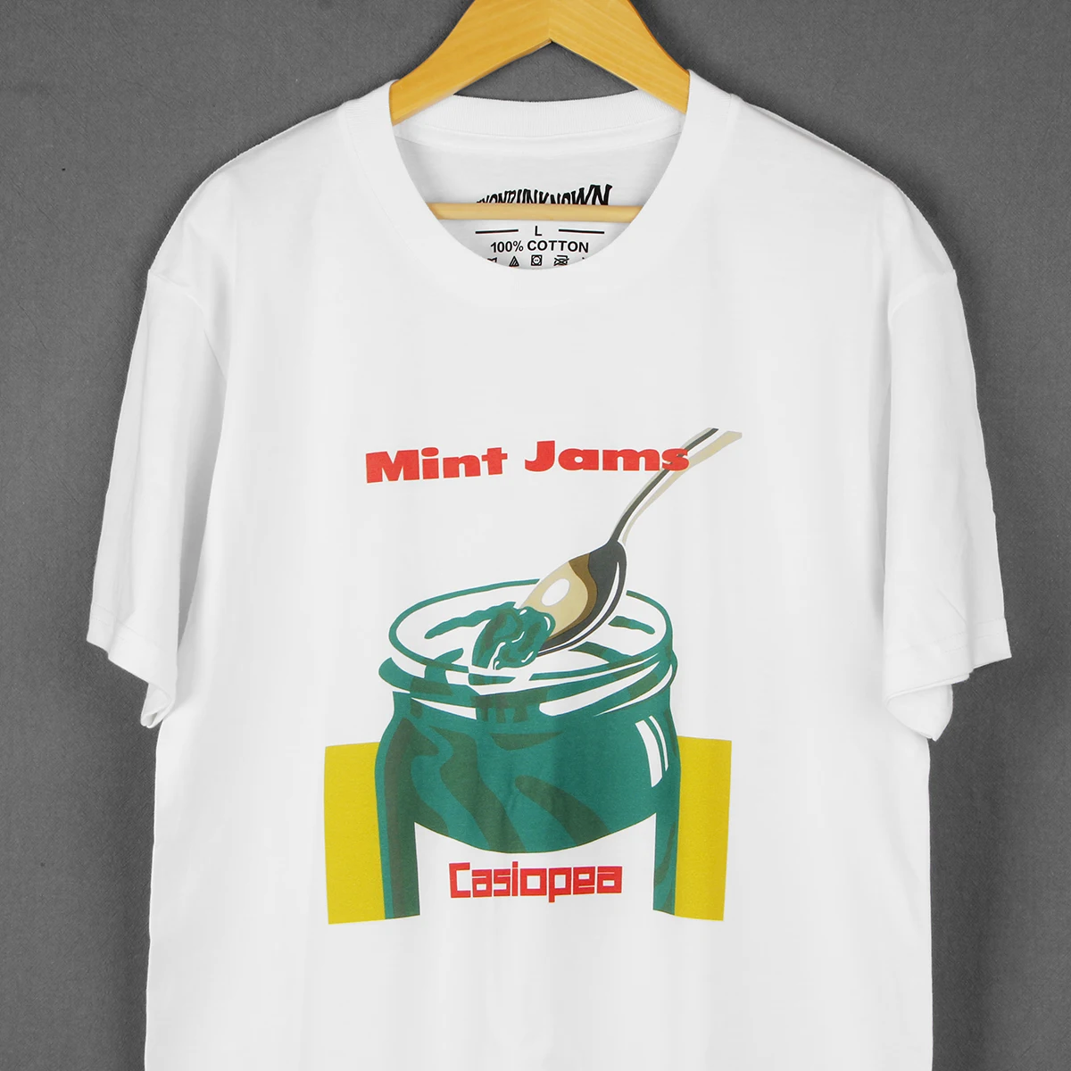 Casiopea T-Shirt Mint Jams Japanese 80S Fusion Music Tetsuo Sakurai Yoshihiro Naruse Masayoshi Takanaka Men Summer Cotton Shirt