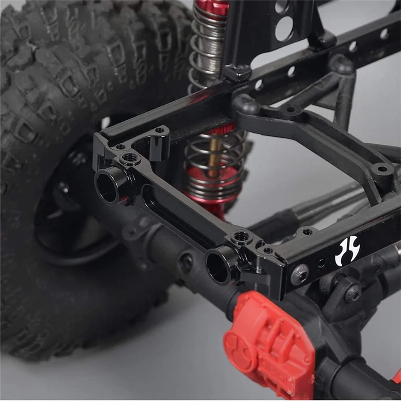 Metal dianteiro e traseiro Bumper Mount, Servo Stand para Axial SCX10 II 90046 1/10 RC Crawler, Peças de atualização do carro, 2 peças