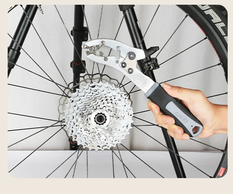 SUPER B MTB Road Bicycle Cassette Freewheel Wrench Bike Repair Tool Flywheel Installation Tools Remover Chain Whip Pliers