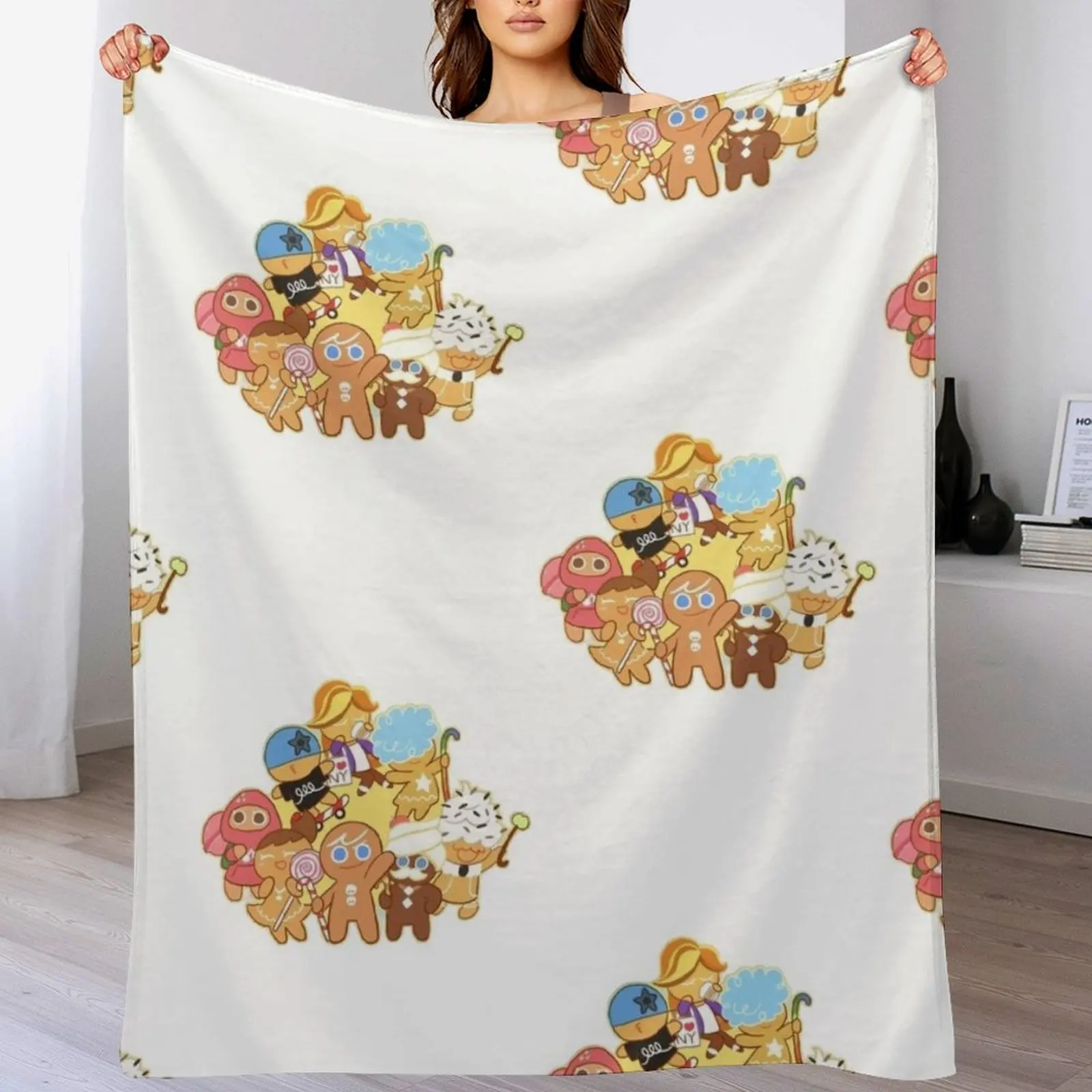 

Cookie Run Kingdom Throw Blanket Soft Solid Color Blanket for Couch Bed