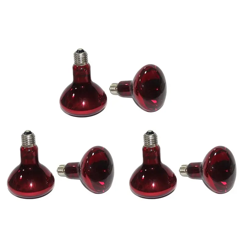 

Набор из 6 инфракрасных ламп PORK-6 мощностью 100 Вт для рептилий, лягушек, ящериц и других животных.