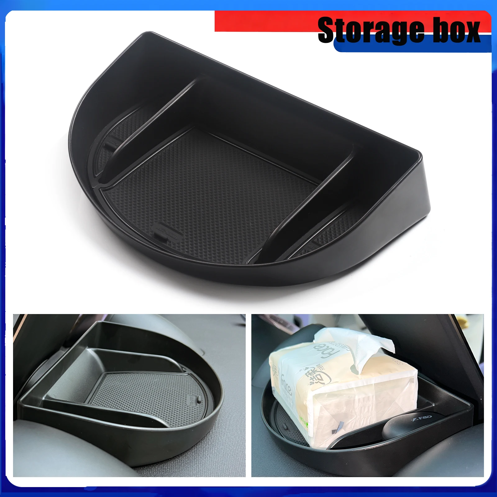Dashboard Storage Box Center Console Hidden Tray Behind Screen Interior Accessories For BYD Dolphin