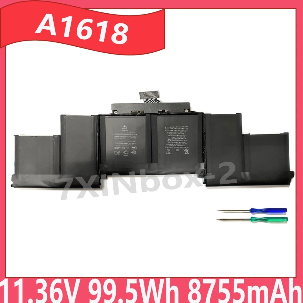 

A1618 11.36V 99.5Wh 8755mAh Laptop battery for Apple MacBook Pro 15" Retina A1398 Mid 2015 Free Tools ﻿