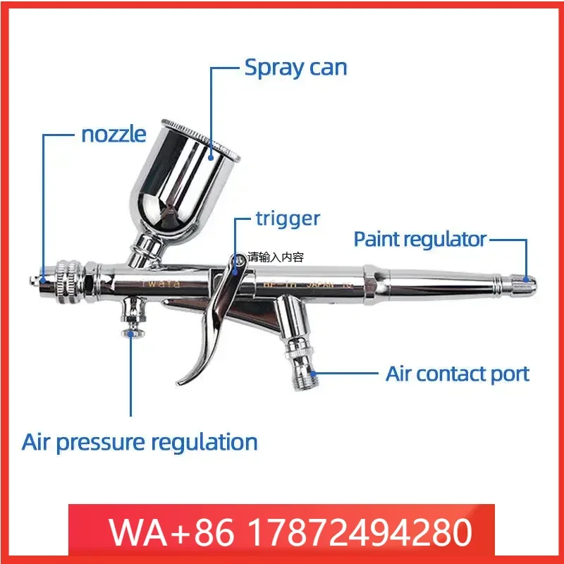 Graity Feed Upper Pot Pnmatic Air Spray Auto Spot Paint Sprayer Professional Painting Tool for Car Sua Repair Coating