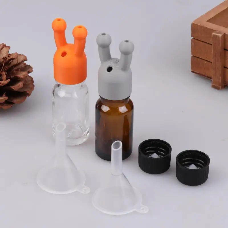 10ML Leakproof Aroma Essential Oil Inhaler Cap Mini Essential Oil And Perfume Inhaler Dispenser Bottle Essential Oil Inhaler