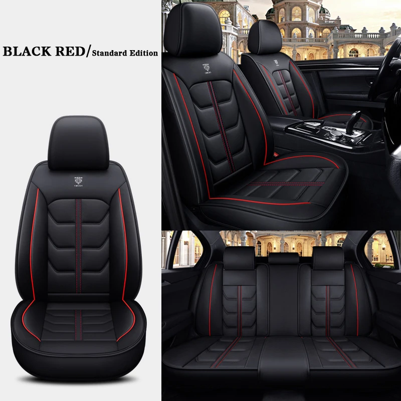 High Quality Complete Set Of Car Leather Seat Covers For Volkswagen POLO Quest Tiguan Jetta Golf Lavida Sagitar Car Accessories