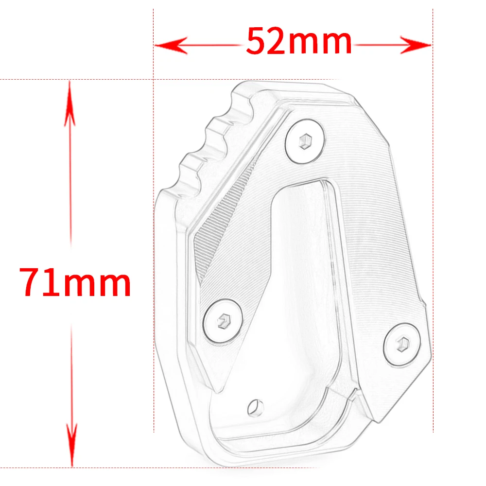 Motorcycle CNC Aluminum Kickstand Extender Foot Pad Accessories For KTM 990 Duke 990duke 2023 2024 Foot Side Stand Extension