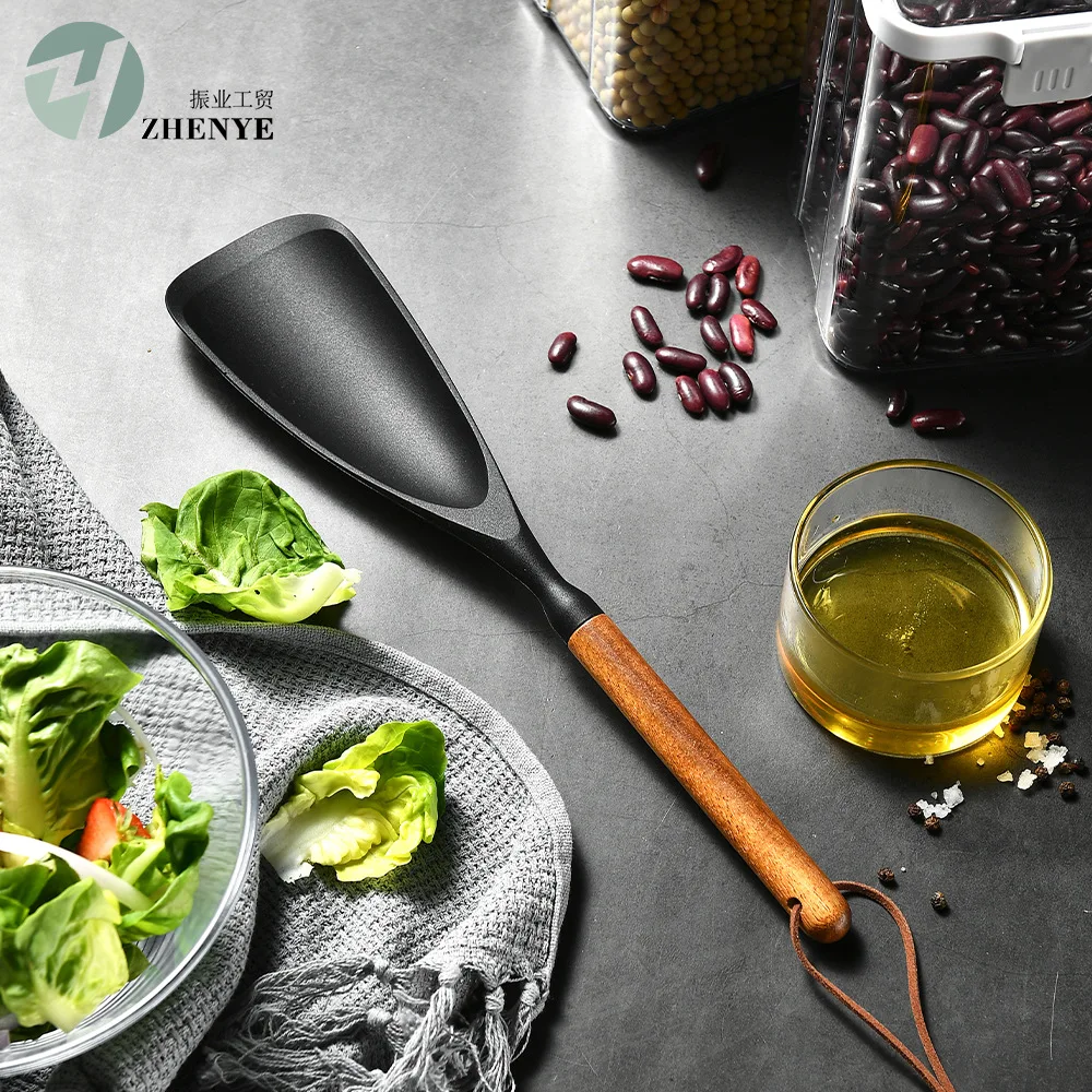 

Heat-resistant Silicone Duck-bill Spatula for Daily Kitchen Use - Multipurpose Non-stick Pan Special Spatula with Heat-proof Han