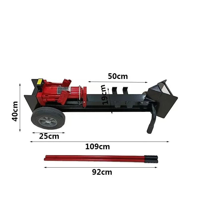 splitters for mountain towing with large tires 12Ton wood log cutter and splitter firewood processor