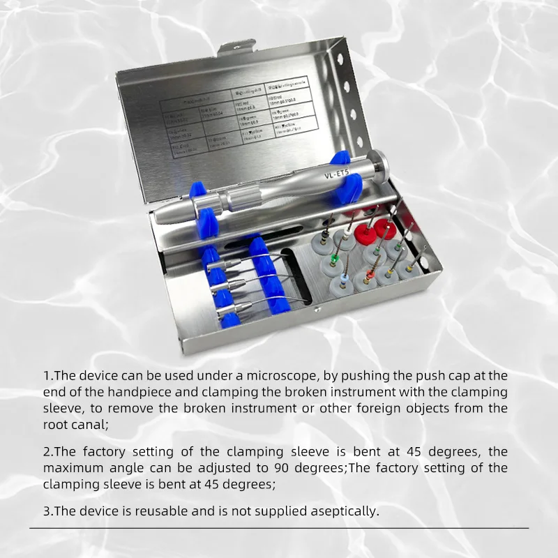 Dental Endodontic Endo File Removal System Root Canal Broken Instruments Extractors Kit