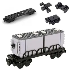 1Pcs Durable MOC City Creative Idea Train Base Wheel Carriage Building Blocks Bricks Assembled Parts DIY Toys for Kids gifts